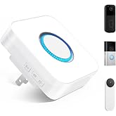 3 in 1 Wireless Doorbell Chime for Ring &amp; Blink &amp; Google Nest Doorbell | Plug &amp; Play, 2.4G WiFi, 5 Volumes, 32 Chimes, LED Indicators, for Store/Home/Office, 1 Pack