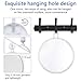 Gotofine 7X Magnifying mirror with suction cups, Use for Makeup Application - Tweezing and Blackhead/Blemish Removal- with 2 Suction Cups and Hanging Hole for Easy Mounting, Clear & Transparent