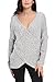 Dokotoo Womens Long Sleeve Chunky Cross Wrap V Neck Loose Tunic Pullover Sweater