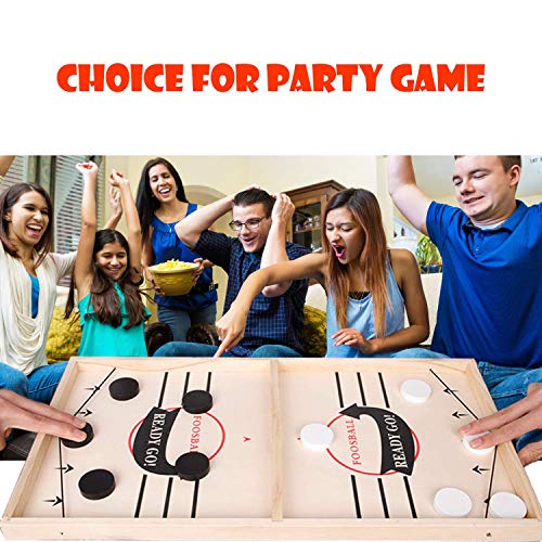 JANDANT Large Size Fast Sling Puck Game Slingshot Board Games for Adult and Kids Foosball Board Game Slingshot Table Hockey Party Game Bouncing Chess Hockey Game Table Desktop Battle Hockey Game