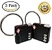 Luggage Locks - Search Alert - TSA Lock - Combination Luggage Lock - TSA Approved Luggage Locks - Luggage with Lock
