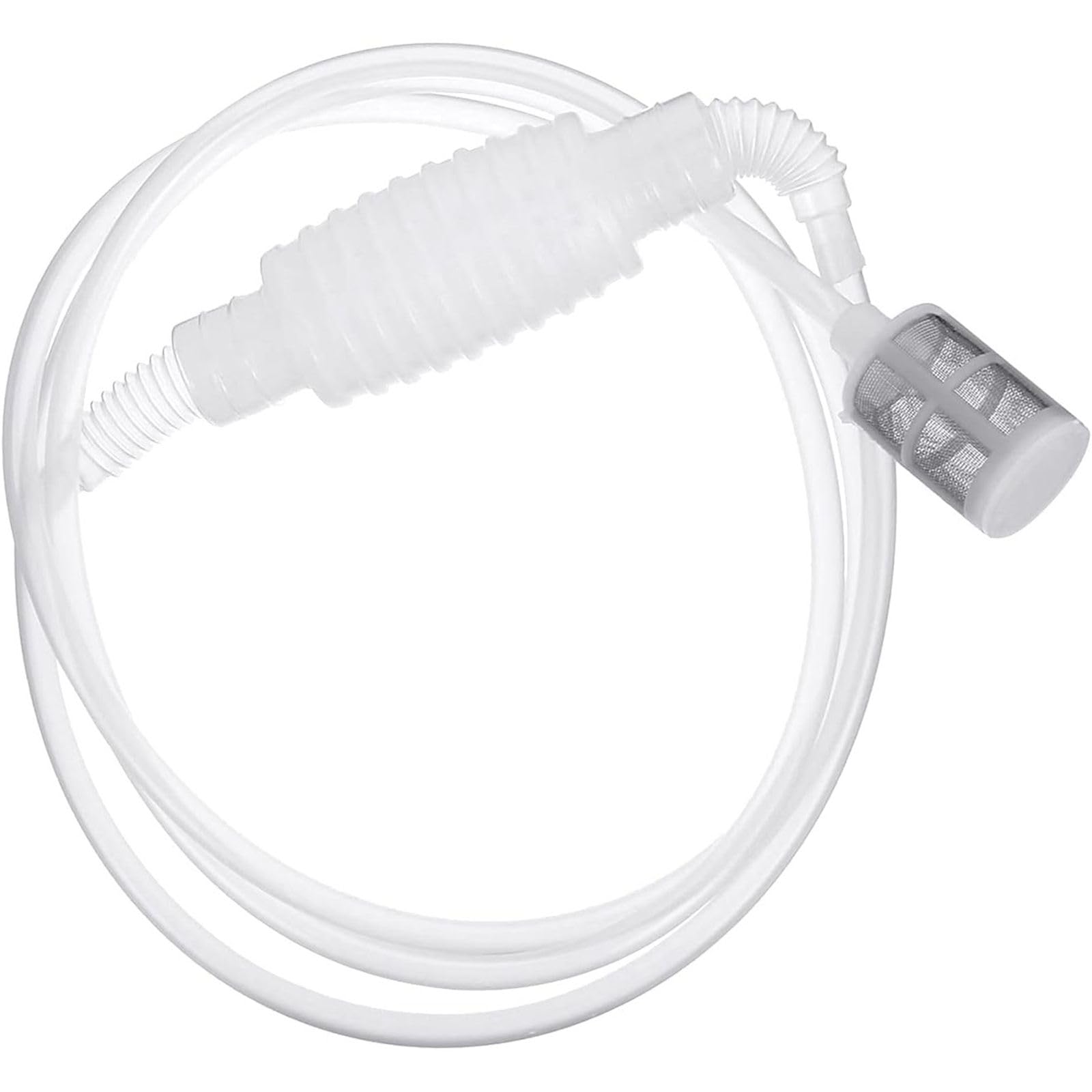 GAOHOU Home Brew Syphon Tube 2m/78.74in Beer Siphon Filter Syphon Pump Manual Soft Pipe Hose for Wine Beer Brewing