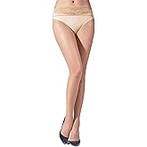 Women's Seamless Pantyhose Matte Silk Lace Tights Ultra Thin Sheer High Waist Stockings