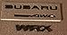 For SUBARU WRX BLACK REAR BADGE BUNDLE (SAVE $$$$ with Bundle) 2015+ WRX/STI (Glossy Black)