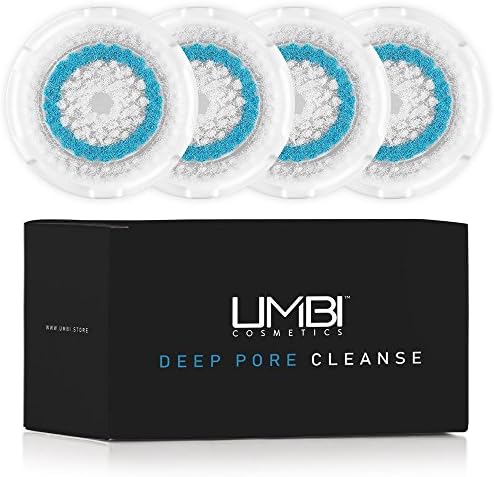 4-Pack Deep Pore Cleanse Brush Head Replacement for Facial Cleanser | Compatible with Mia, Mia2, Mia3 (Aria), Mia Fit, Alpha Fit, Smart Profile, PLUS, PRO