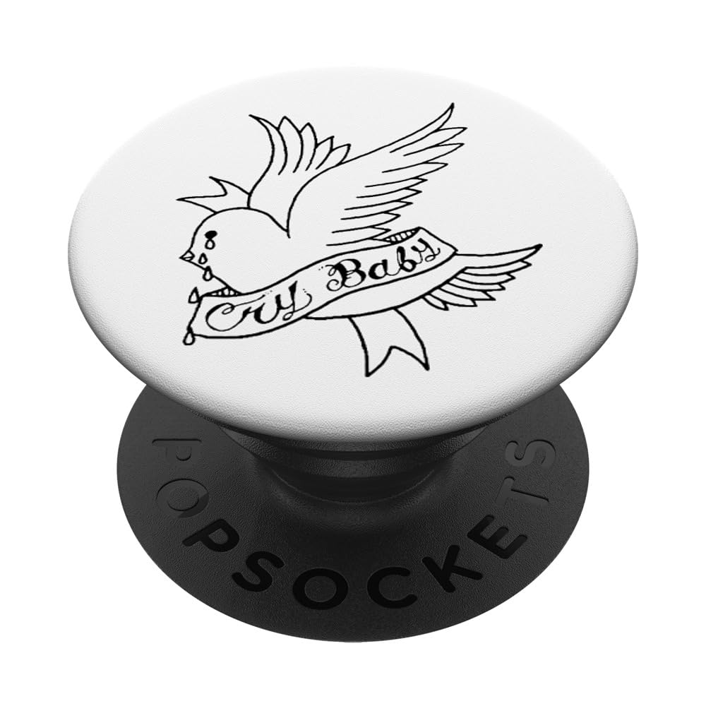 Cry Baby Aesthetic Tattoo Crybaby Bird PopSockets Adhesive PopGrip