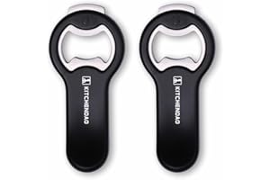 KITCHENDAO 2 in 1 Magnetic Beer Bottle Opener for Fridge and RV with Cap Catcher - Pop Can Soda Can Opener, Stick to Refriger
