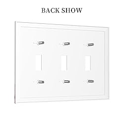 Tewujay Decorative Light Switch Covers 3 Toggle