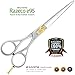 Suvorna 6” Precision Razor Edge Japanese Stainless Steel Barber Scissors. Hair Styling, Trimming & Cutting with Fine Tension Adjustment. Lifetime Warranty. Razor Sharp Perfect for Salons & Home Use