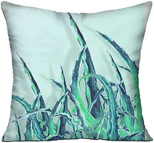 FASHIONGI Decorative Tropikal Forever Pillow Cushions Cover Throw Pillow Cover &amp; Insert For Sofa Bedroom Pillowslip Gift Household Pillowcase 18" X 18"