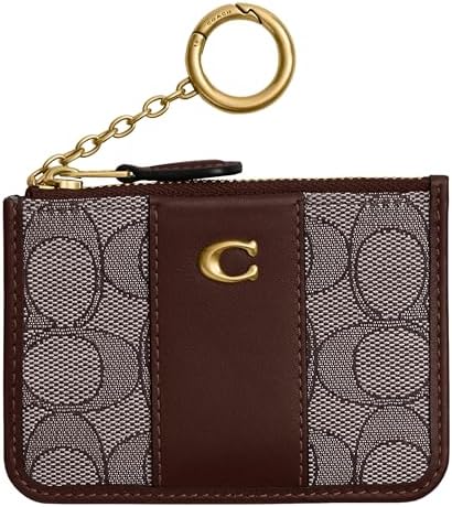Amazon.com: COACH L Zip Key Case in Signature : Clothing, Shoes