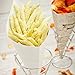 Restaurantware Conetek 11.5-Inch Eco-Friendly White Finger Food Cones: Perfect for Appetizers - Food-Safe Paper Cone - Disposable and Recyclable - 100-CT