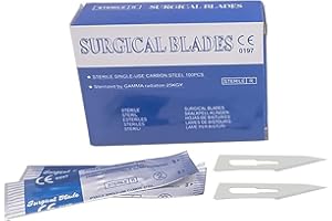 Faustine Blue Carbon Steel Blades #11 100pcs (100pcs)