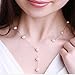 Mmrm Women Faux Pearl Necklace Earring Bracelet Jewelry Set (Gold)