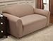 Stretch Sensations, Newport Loveseat Slipcover, Regular Loveseats, Perfect Chair Protection, Comfortable Easy Stretch Fabric (Wheat)