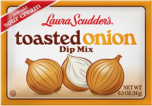 Laura Scudder's Toasted Onion Dry Dip Mix, 0.5 oz. Great for Chips, Vegetables and Dry Rub Seasoning Meat or Poultry (72 Pack)