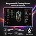PICTEK Gaming Mouse Wired, 8 Programmable Buttons, Chroma RGB Backlit, 7200 DPI Adjustable, Comfortable Grip Ergonomic Optical PC Computer Gaming Mice with Fire Button, Black (Upgraded Version)thumb 1
