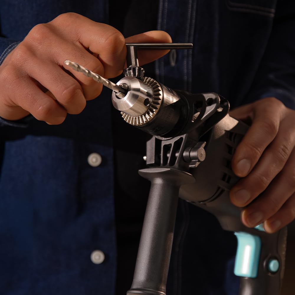 Cecotec CecoRaptor Electric Impact Drill. 850 W, 13 mm Drill, 4800 rpm, 46000 Beats per Minute, Additional Handle, Locking Switch on Trigger Depth Stop, 3 m Cable