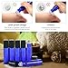 12 Pack Cobalt Blue Glass Spray Bottle Kits - 2 Pack 4oz & 4 Pack 1oz Spray Bottles & 6 Pack 10ml Roller Bottles for Essential Oils or Cleaning Products. Labels, Droppers and Funnels Included