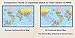 World Map Small Poster Size 11.5 x 17.5 inches, 2-Sided Sealed Lamination, 2-Sided Color Print (1 World Map)