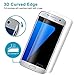 Galaxy S7 Edge Screen Protector,davidavi [Case Friendly] Premium 3D Tempered Glass Screen with 9H Hardness Full Coverage for Samsung Galaxy S7 Edge Ultra HD Clear Anti-Bubble Shatterproof