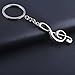 20 Packs Music Keychains Metal Musical Note Key Chains Music Symbol Key Ring Office Business Graduation Birthday Party Giveaway Gifts for Students Classmates Friends Guests Musician Youth Choir