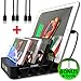 USB Charging Station - Fast Charging Dock - 4-Port - Cell Phone Tablet IPad IPhone Docking Station for Android IOS Devices - Multiple Charging Station - Charger Dock - Multi Charging Station Organizer.