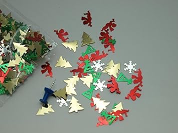 150 Stück Weihnachtsdeko Engeln Tannenbäume Bunt Mix