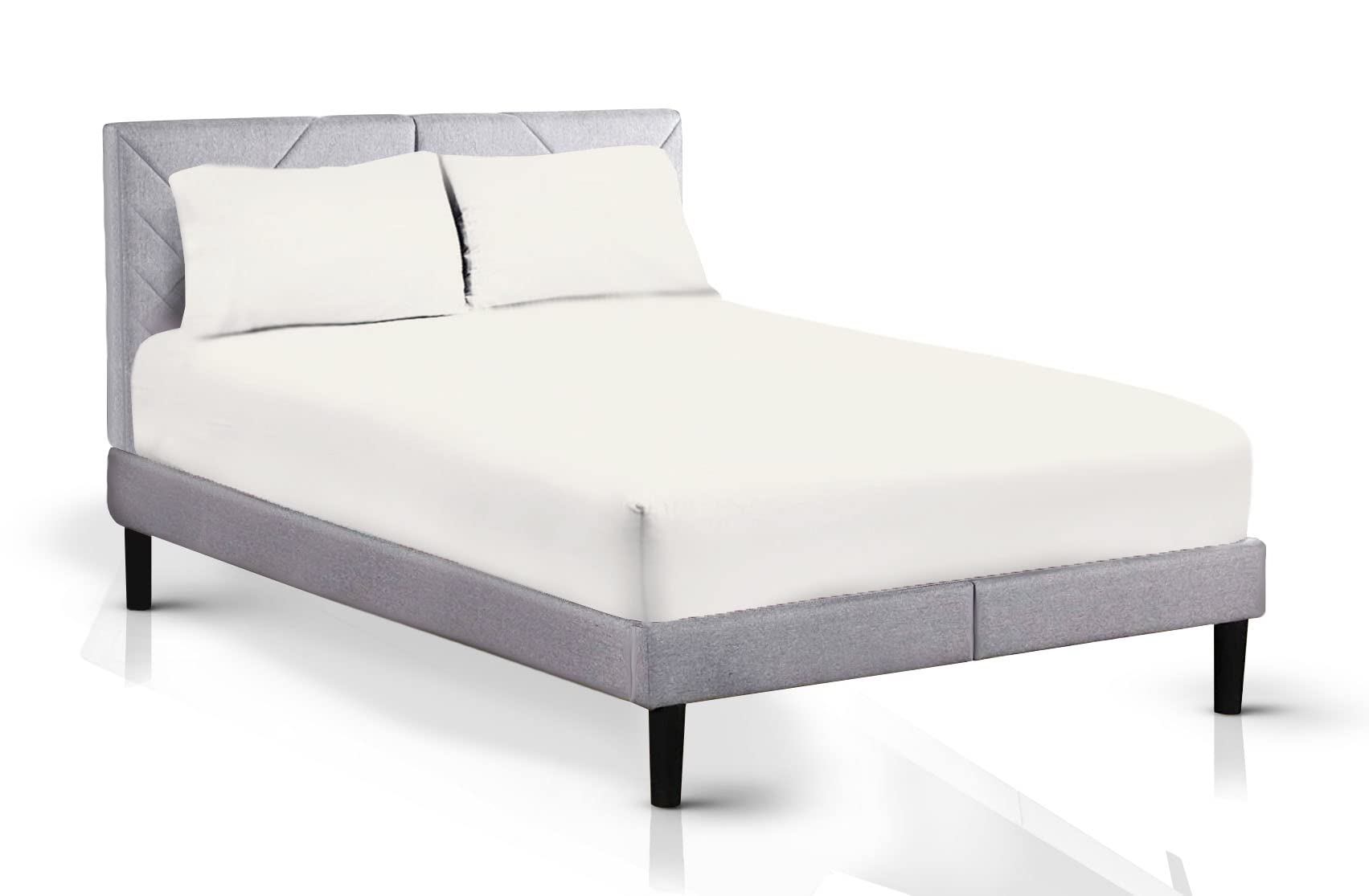 AATH COLLECTION Egyptian Cotton Fitted Sheet 23 CM Deep, 200 Thread Count Single, Double, King, Super King Fitted Bed Sheets, Soft & Fade Resistant (Super King, Cream)