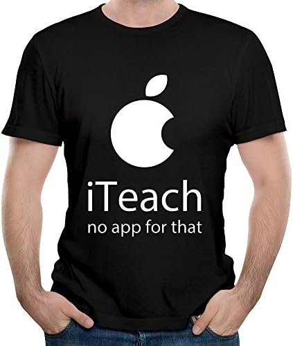 Mens I Teach No App For That Special Design Black T-shirt
