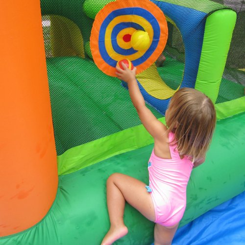 KIDWISE Endless Fun 11 in 1 Inflatable Bouncer and Water Slide - Thumbnail 4