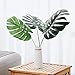 Olivachel Artificial Leaves Tropical Monstera Leaves Palm Tree Leaf Plant DIY Decorations for Home Kitchen Wedding Party (Monstera Leaves - 3Pcs/Pack)
