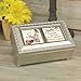 Cottage Garden Sister Champagne Silver Rope Trim Inspirational Petite Music Box Plays Amazing Grace