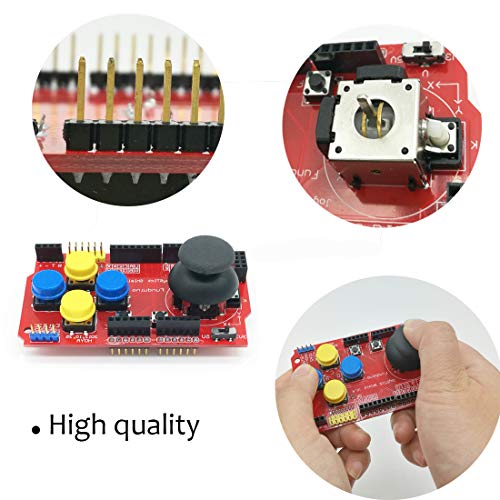 Gamepad Joystick Shield V1 Expansion Board Red for Arduino
