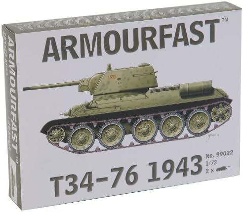 Armourfast T34/76 Mod. 1943 Tank (Set of 2) (1/72-Scale)