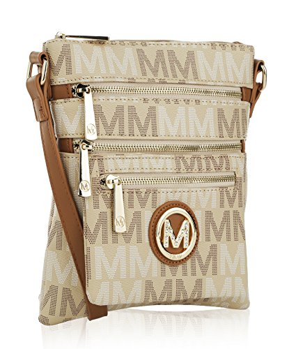 MKF Collection Beatrice M Signature Multi Compartments Crossbody by Mia K Farrow