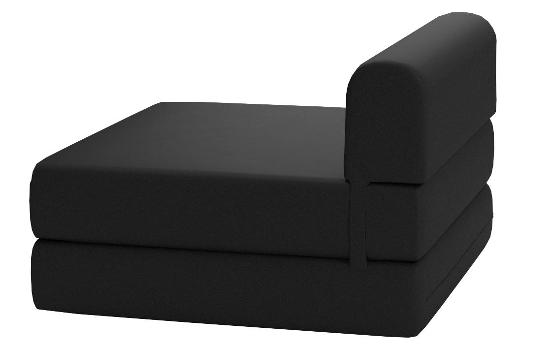 Amazon Com Chair Folding Foam Bed Studio Sofa Guest Folded Foam Mattress 6 X 24 X 70 Black Kitchen Dining
