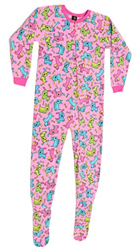 Fleece Pajamas 6x Footed Pajamas Vintage Girl's 6X/7 Fleece Footie