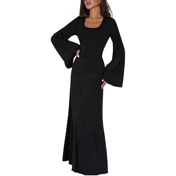 未使用 美品 カスタネ Bell sleeve color dress 1 Valentino - Navy Blue Crêpe Couture Bell Sleeve Dress