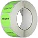 TapeCase INVLBL-023 Counted Inventory Label, Circular Adhesive Label, Green, 2 in, 1000 Labels Per Roll, 1 Roll
