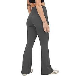 Bootcut Yoga Pants for Women High Waist Print Dress