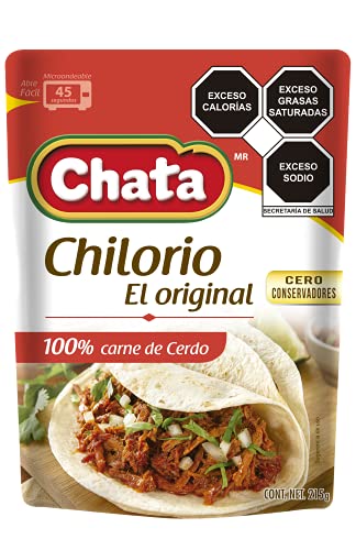 Chilorio De Cerdo Chata Delicioso Sabor Sin Conservadores Listo Para Comer 4 pack 860 G. 100% Carne De Cerdo Sabor Casero Sabor Sinaloense