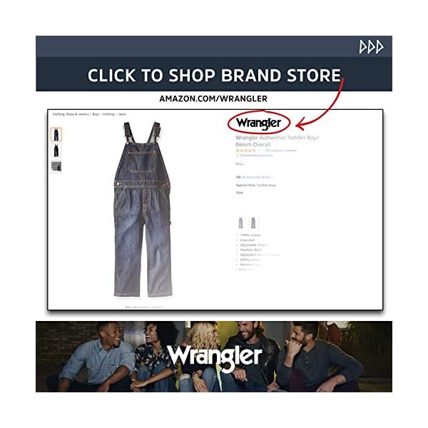 Wrangler Authentics Boys' Classic Denim Overall - Image 4