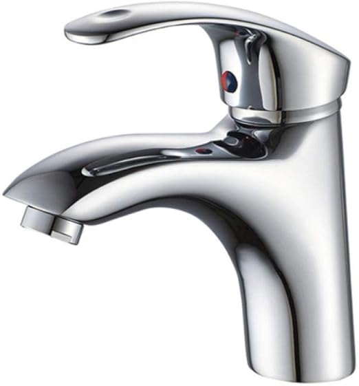 Grifo de lavabo Fregadero de baño Mezclador de agua cromada Línea de