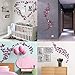Ewong Butterfly Wall Decals, 36PCS 3D Butterflies Home Decor for Room, Wall Sticker for Girls Room Kids Bedroom Bathroom Baby Nursery Decoration (Purple)