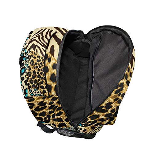 51QmdltXJGL Funnyy Animal Tiger Zebra Leopard Print Mochila de Viaje Escuela Bolsa de Hombro Bookbag para niños niñas niños Hombres… Funnyy Animal Tiger Zebra Leopard Print Mochila de Viaje Escuela Bolsa de Hombro Bookbag para niños niñas niños Hombres… - Imagen 7