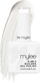 MYLEE 5 in 1 Builder Gel 15ml UV/LED Nail Strengthening Base Top Coat White