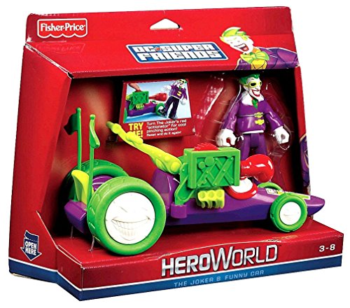 Fisher-Price Hero World DC Super Friends The Joker And Funny Car