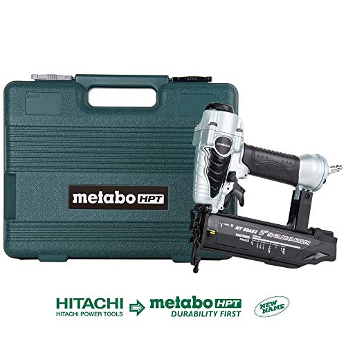 Metabo HPT NT50AE2 Pneumatic Brad Nailer, 5/8-Inch up to 2-Inch Brad Nails, 18 Gauge, Tool-less Depth Adjustment, Selective Actuation Switch, 5-Year Warranty
