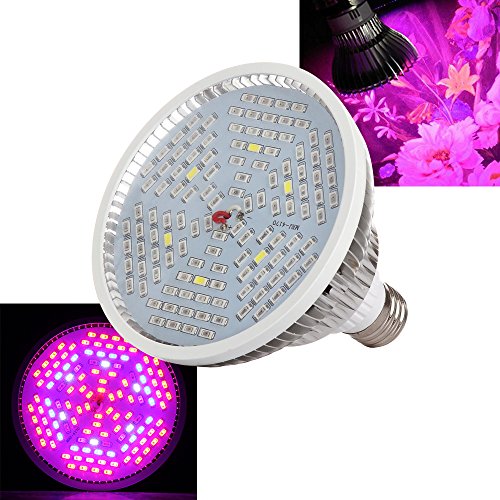 LAPUTA Newest 80W Led Grow light Bulb,Full Spectrum E27 Led Grow Light Bulb UV IR For Indoor Plant Growing AC85-265V